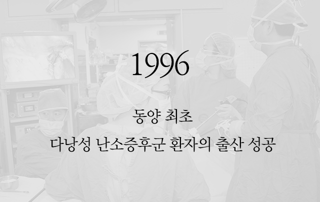 1996 동양 최초 다낭성 난소증후군 환자의 출산 성공